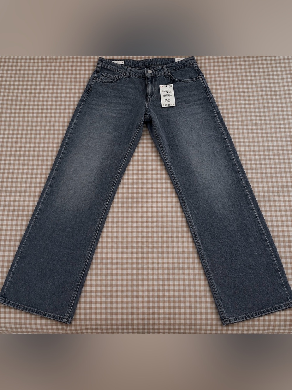 Zara Wide Leg High Rise Jeans Dark Wash – Size 8 (New with Tags)